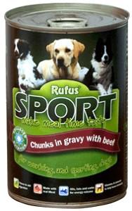 Rufus Dog Sport Chunks In Gravy With Beef 400 g