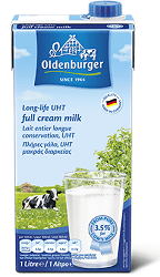 Oldenburger UHT Milk Full Cream 1 L x2