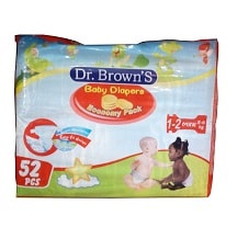 Dr Brown's Baby Diapers Mini 3-6 kg x52