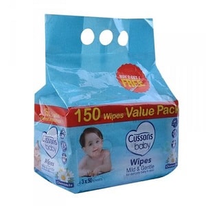 Cussons Baby Wipes Mild & Gentle x150