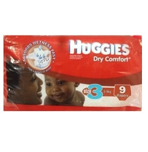 Huggies Dry Comfort Size 3 5-9 kg x9
