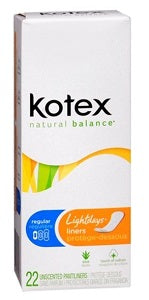 Kotex Lightdays Pantyliners Regular x22
