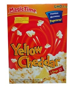 Magic Time Microwave Popcorn Yellow Cheddar 298 g 3 Bags