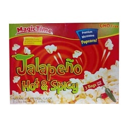 Magic Time Microwave Popcorn Jalapeno Hot & Spicy 240 g 3 Bags