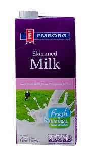 Emborg UHT Milk Skimmed 1 L x2