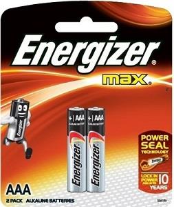 Energizer Max Battery AAA x2