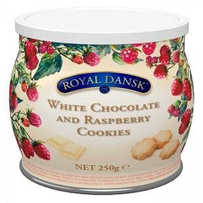 Royal Dansk White Chocolate & Raspberry Cookies 250 g