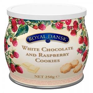 Royal Dansk White Chocolate & Raspberry Cookies 250 g