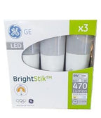 GE LED Bright Stik Pin Bulb B22 6W x3