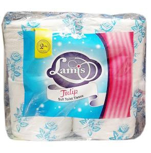Lamis Toilet Tissue Tulip Soft 2 Ply 4 Rolls