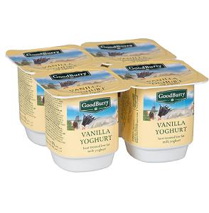 GoodBurry Yoghurt Vanilla 125 g x4