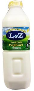 L & Z Fresh Yoghurt Banana 100 cl