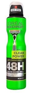 L'Oreal Men Expert Anti-Perspirant Spray Clean Power 250 ml