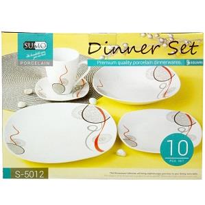 Sumo Porcelain Dinner Set Square x10