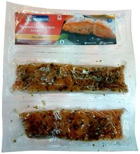 Big Sam's Norwegian Salmon Portions Herbs & Garlic 250 g