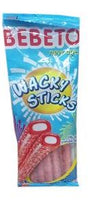 Bebeto Wacky Sticks Strawberry Vanilla Flavoured Jelly Gum 75 g