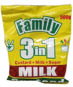 Family Custard Milk 3 in 1 Sachet 500 g