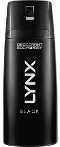 Lynx Deodorant Body Spray Black 150 ml