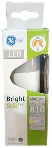 GE LED Bright Stik Screw Bulb E27 10W