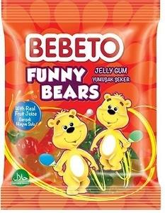 Bebeto Funny Bears Jelly Gum 80 g