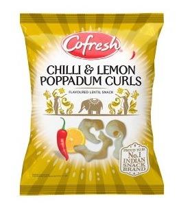 Cofresh Poppadum Curls Chilli & Lemon 80 g