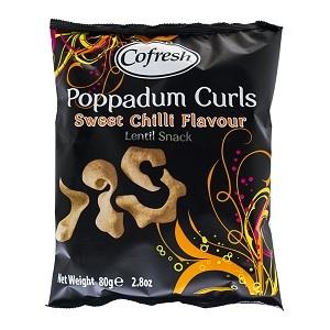 Cofresh Poppadum Curls Sweet Chilli 80 g