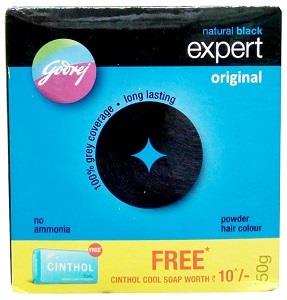 Godrej Expert Powder Hair Dye Natural Black Kit