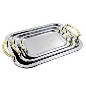 Rectangular Tray With Handle 744ZB x3
