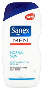 Sanex Men Shower Gel Body & Face Normal Skin 500 ml
