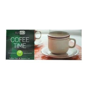 Sumo Coffee Time Cup & Saucer Set x12