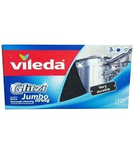 Vileda Glizti Jumbo Strong Sponge Scourer x2