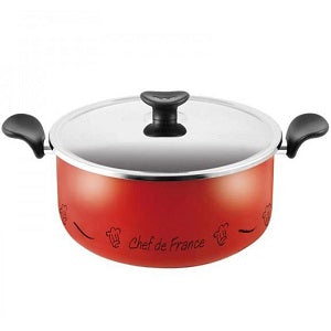 Tefal Just Chef De France Dutch Oven With Lid 30 cm