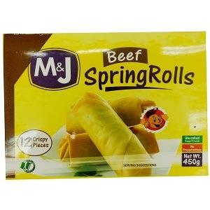 M & J Beef Spring Rolls 450 g x12