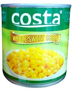 Costa Whole Sweetcorn 340 g