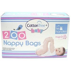 Cotton Tree Baby Fragranced Nappy Bag With Tie Handles x200