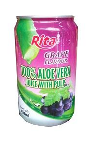 Rita Aloe Vera Juice With Pulp Grape Flavour 33 cl