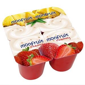 Monfruit Yoghurt Strawberry & Pineapple 125 g x4