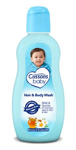 Cussons Baby Hair & Body Wash Mild & Gentle Honey & Camomile 400 ml