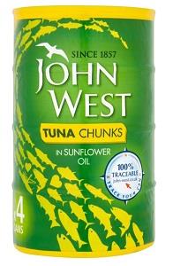 John West Tuna Chunks In Sunflower Oil 400 g