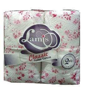 Lamis Toilet Tissue Classic 2 Ply 4 Rolls