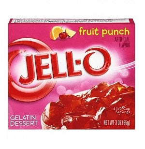 Jell-O Gelatin Dessert Fruit Punch 85 g