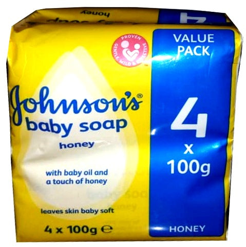 Johnson's Baby Soap Oil & Honey 100 g x4