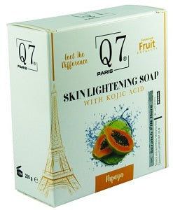 Q7 Papaya Skin Lightening Soap With Kojic Acid 200 g