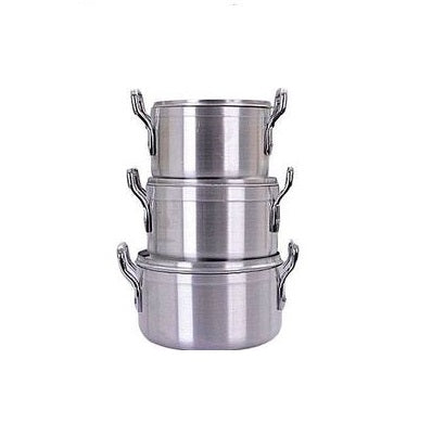 Hoffner Cookware Set With Metal Lid - HF3002 - 16 cm , 18 cm, 20 cm