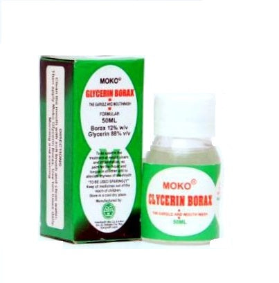 Glorax Mouthwash Contains Glycerin Borax BPC 50 ml