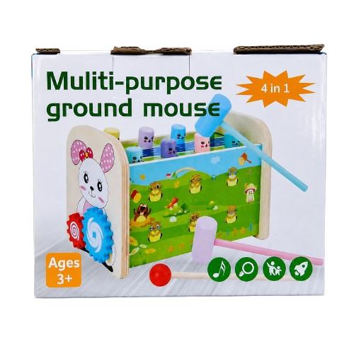 Multi Purpose Ground Mouse Wooden - Brain Box Games