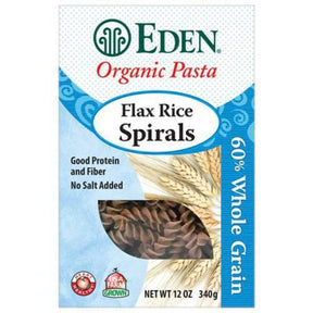 Eden Organic Pasta Flax Rice Spirals 340 g