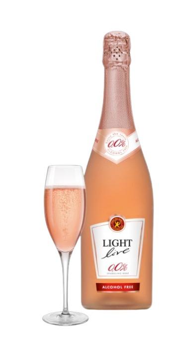 Light Live Sparkling Rose Alcohol-Free Wine 75 cl