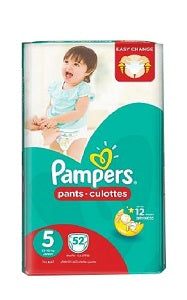 Pampers Pants Size 5 Junior 12-18 kg x52 (PROMO)