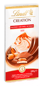 Lindt Creation Salted Caramel Sundae Milk Chocolate 100 g